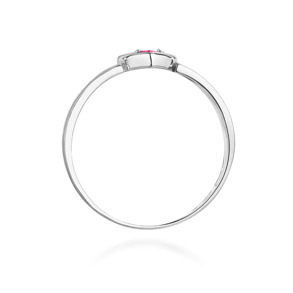 Auksinis Žiedas Su Rožiniu Safyru