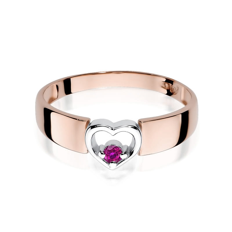 Gold Ring With Pink Sapphire