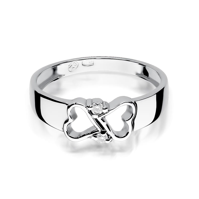 Auksinis Žiedas Su Deimantu