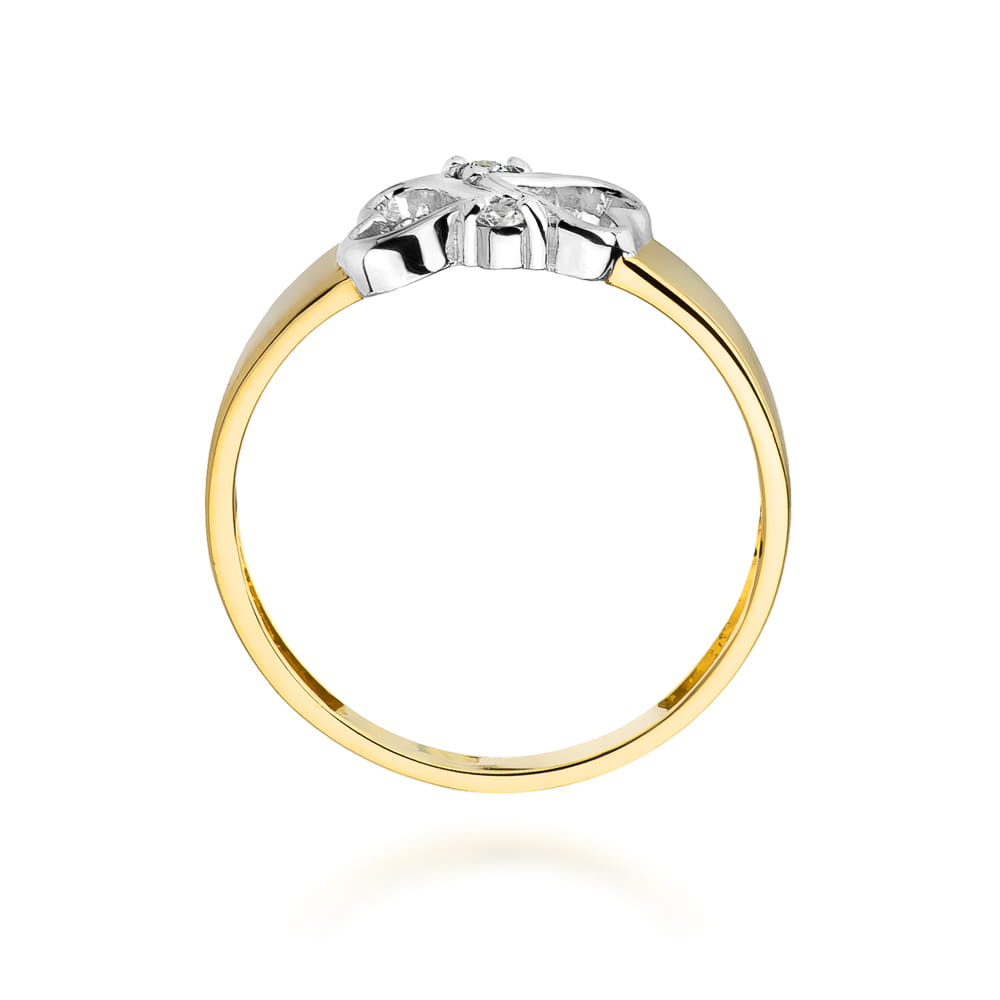 Auksinis Žiedas Su Deimantu