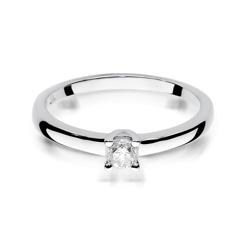 Auksinis Žiedas Su Deimantu