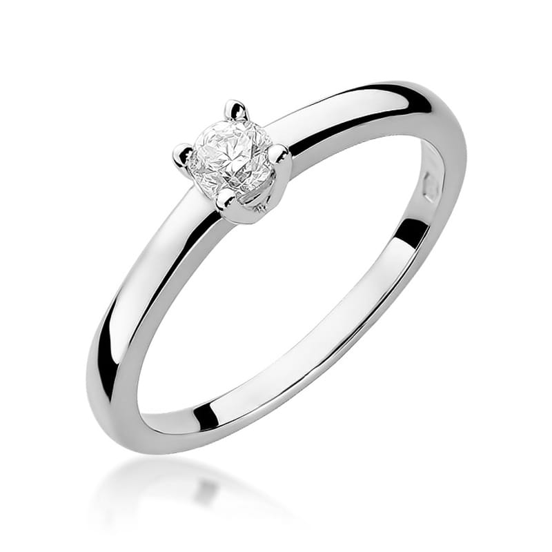 Auksinis Žiedas Su Deimantu