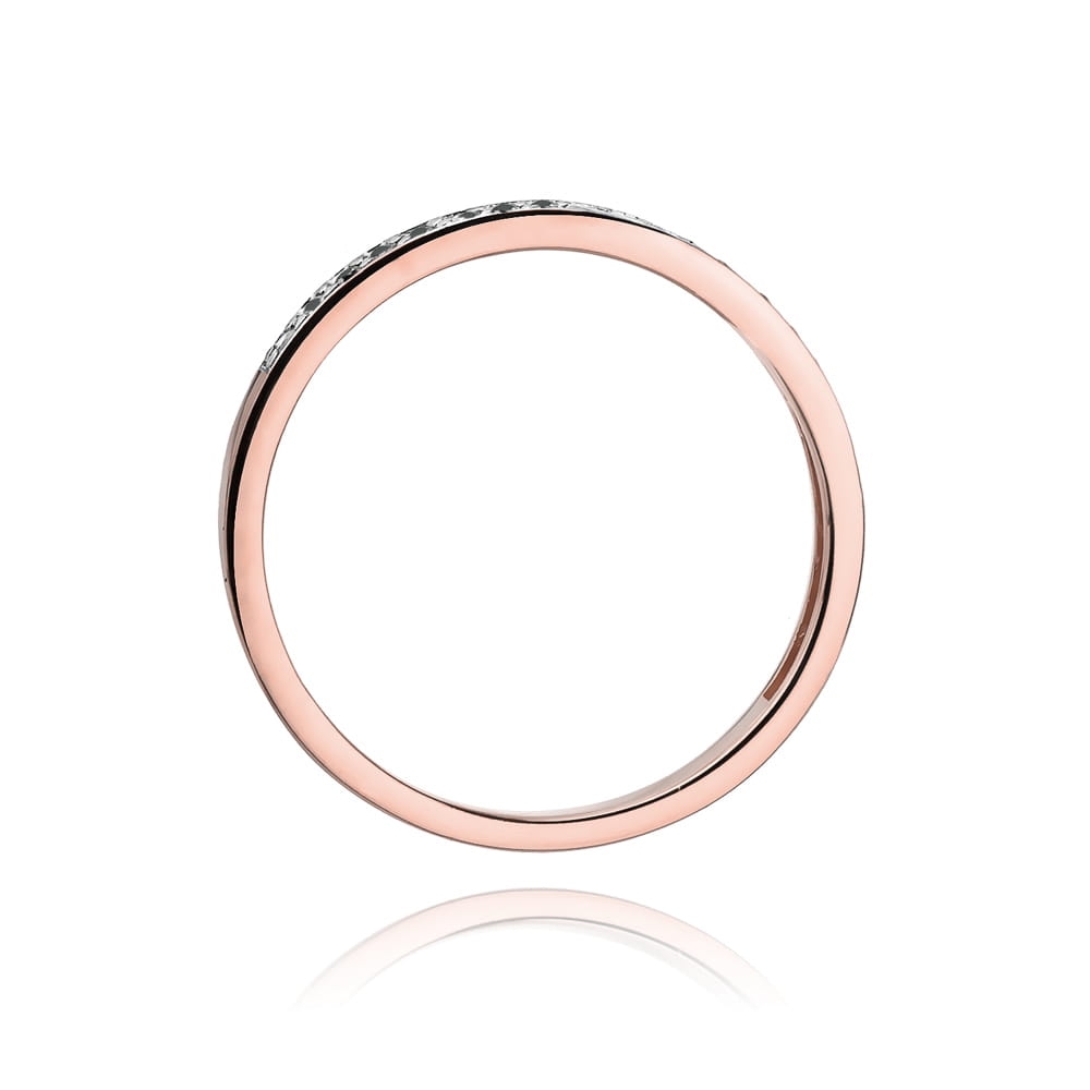 Gold Ring With Black Diamonds