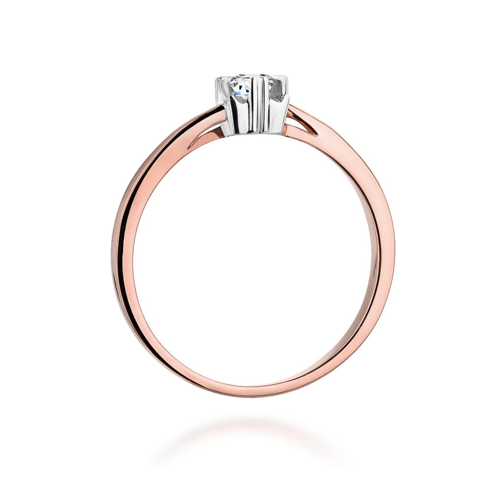 Auksinis Žiedas Su Deimantu