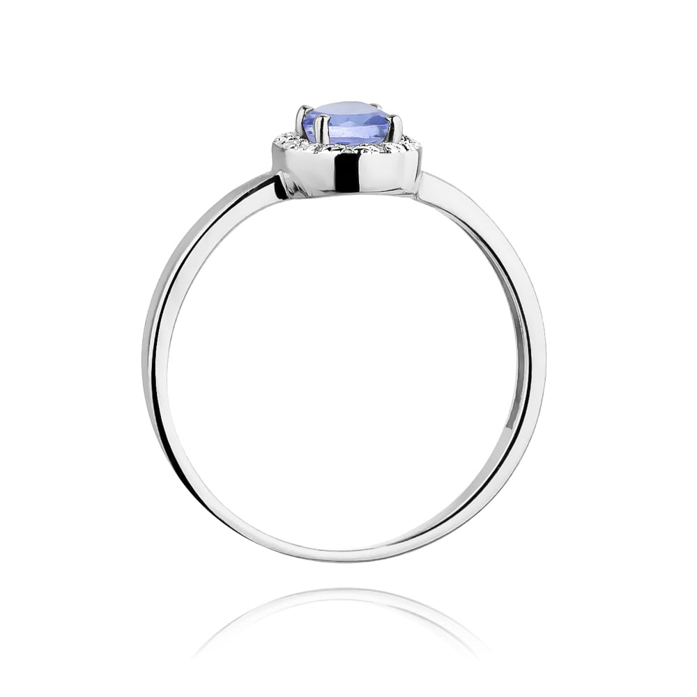 Gold Ring With Tanzanite And Diamonds