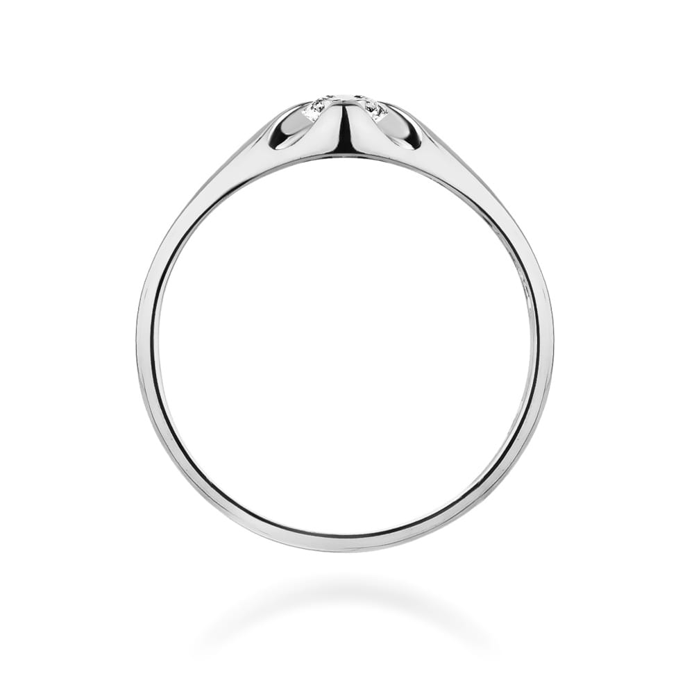 Auksinis Žiedas Su Deimantu