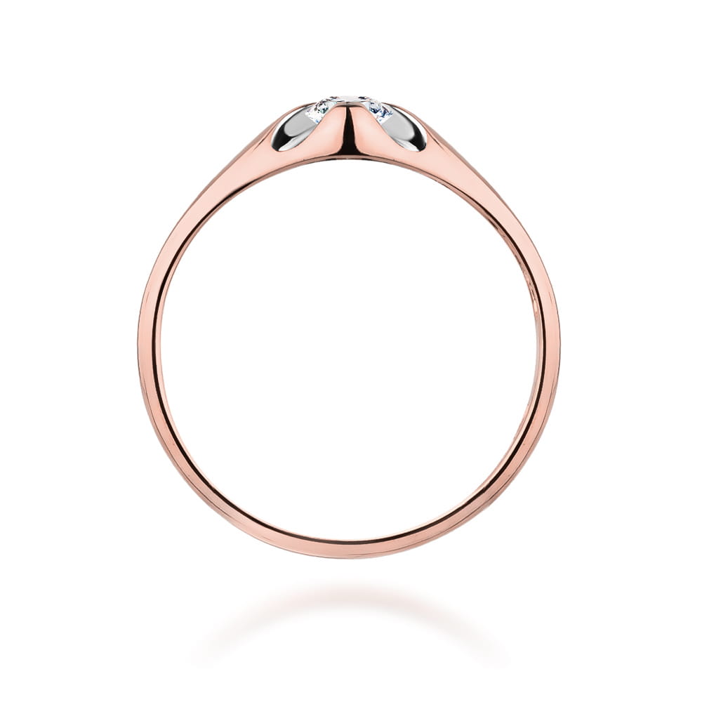 Auksinis Žiedas Su Deimantu