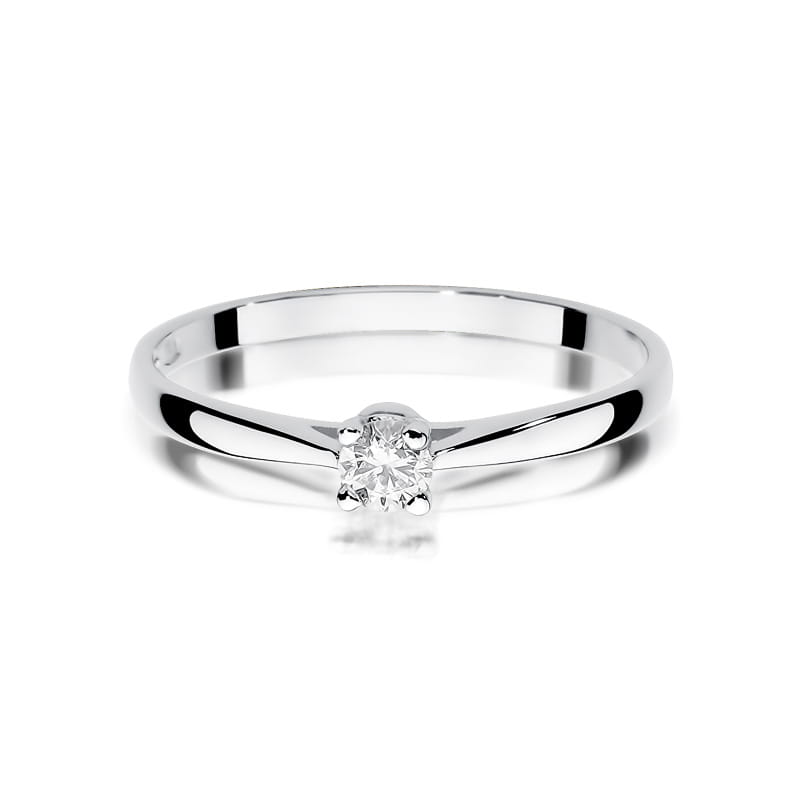 Auksinis Žiedas Su Deimantu