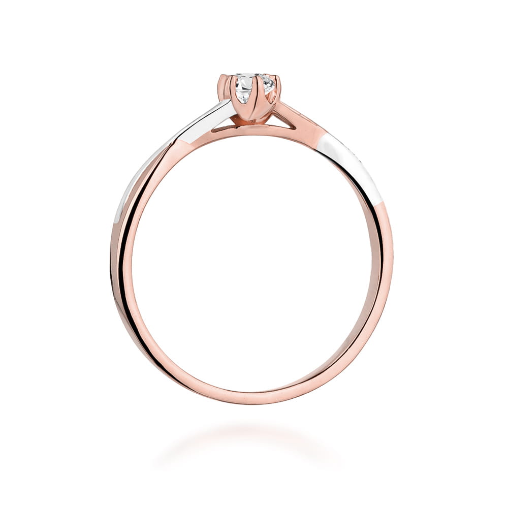 Auksinis Žiedas Su Deimantu