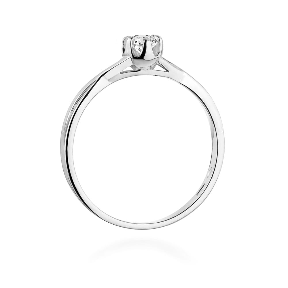 Auksinis Žiedas Su Deimantu