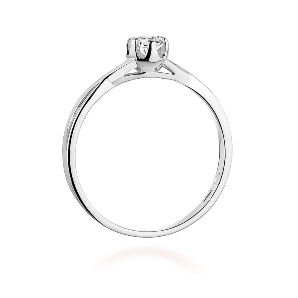 Auksinis Žiedas Su Deimantu