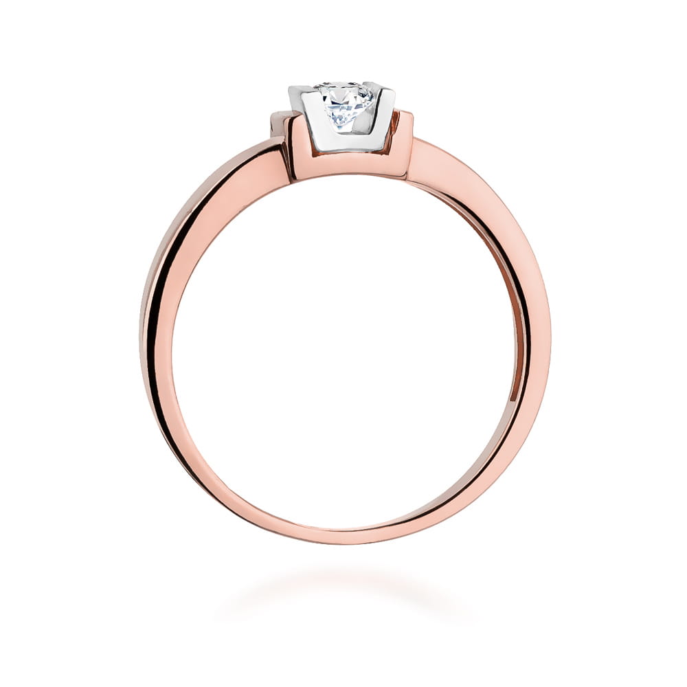 Auksinis Žiedas Su Deimantu