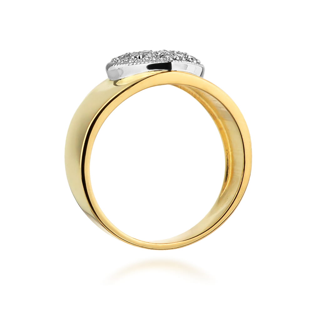 Auksinis Žiedas Su Deimantu