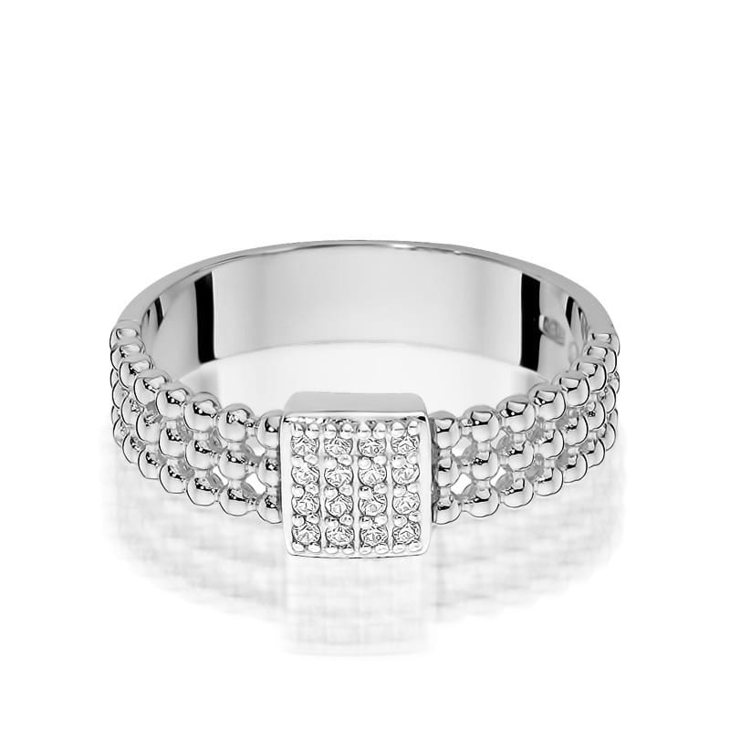 Auksinis Žiedas Su Deimantais