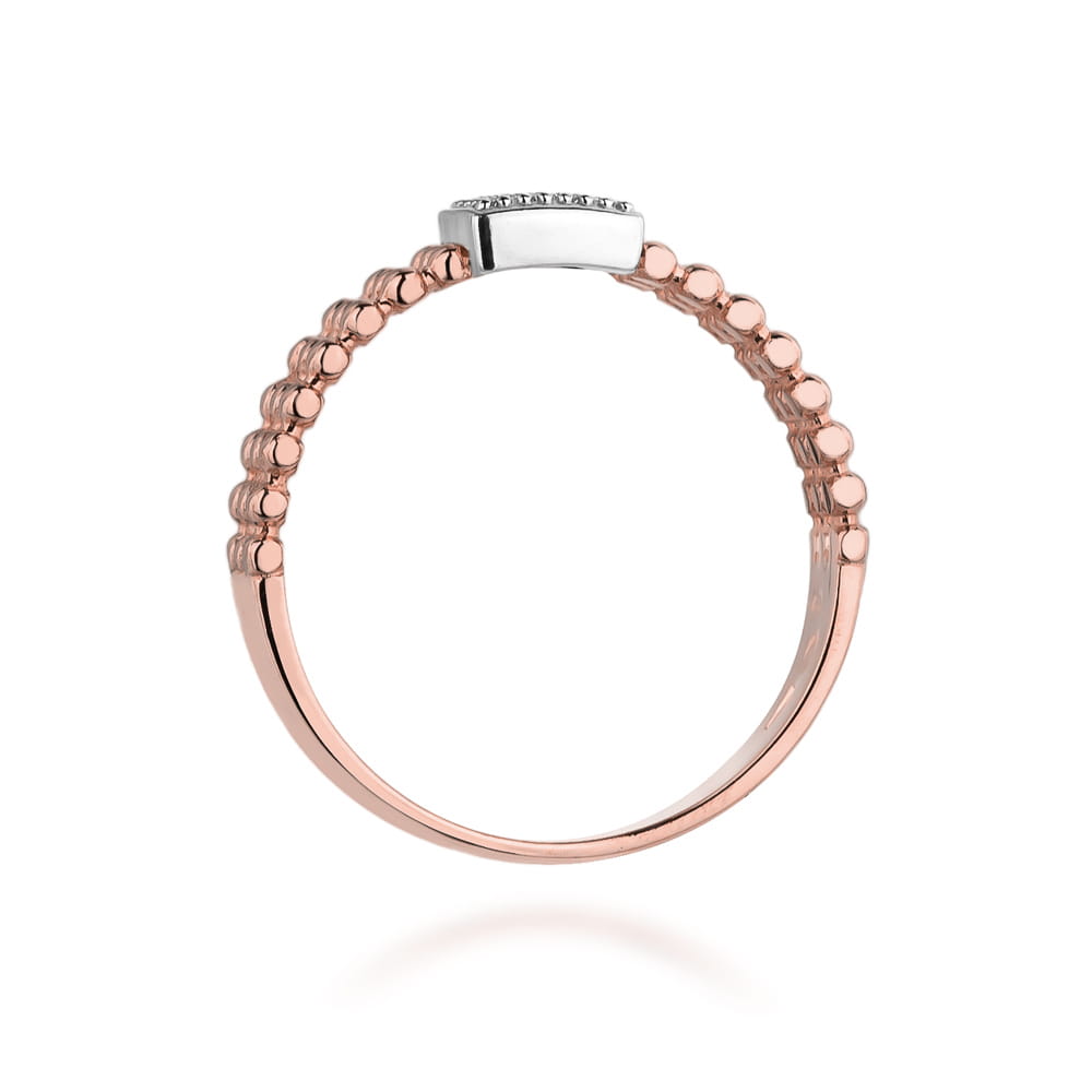 Auksinis Žiedas Su Deimantais