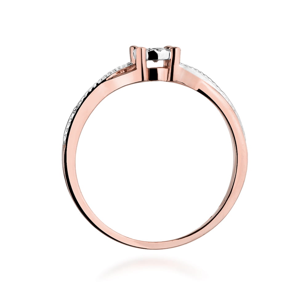 Auksinis Žiedas Su Deimantu