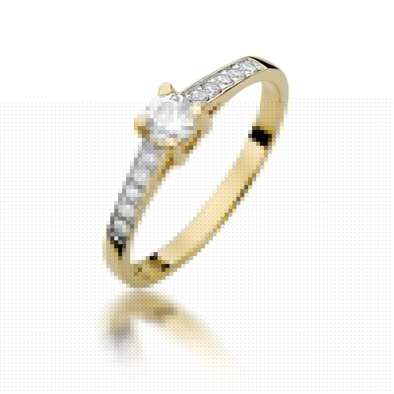 Gold Ring With Diamonds