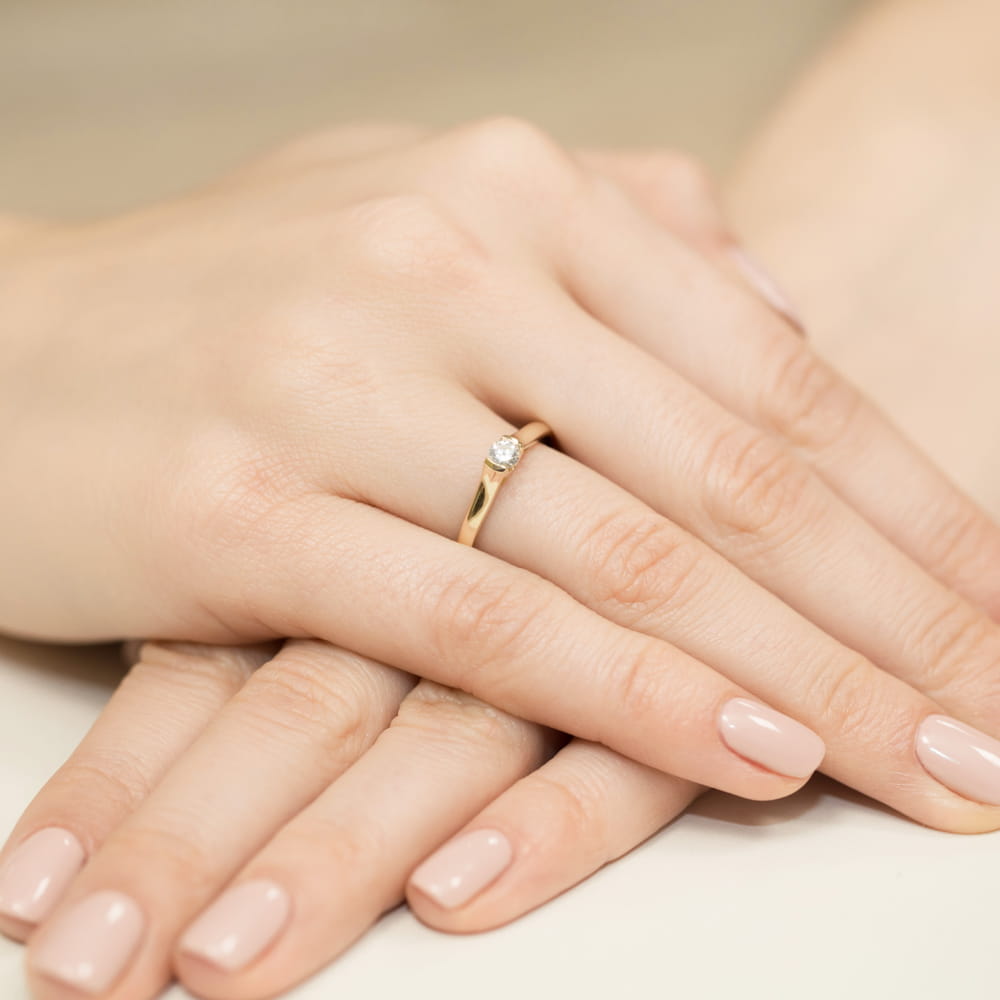 Gold Ring With Diamond