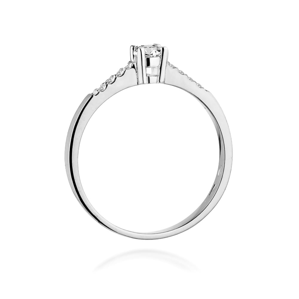 Auksinis Žiedas Su Deimantais