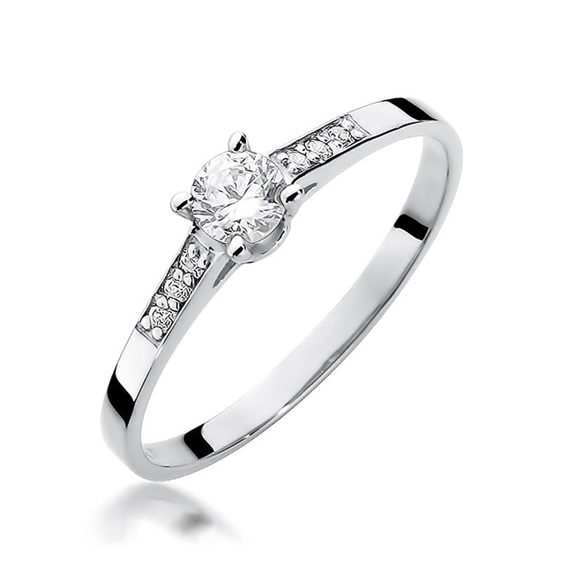 Auksinis Žiedas Su Deimantais