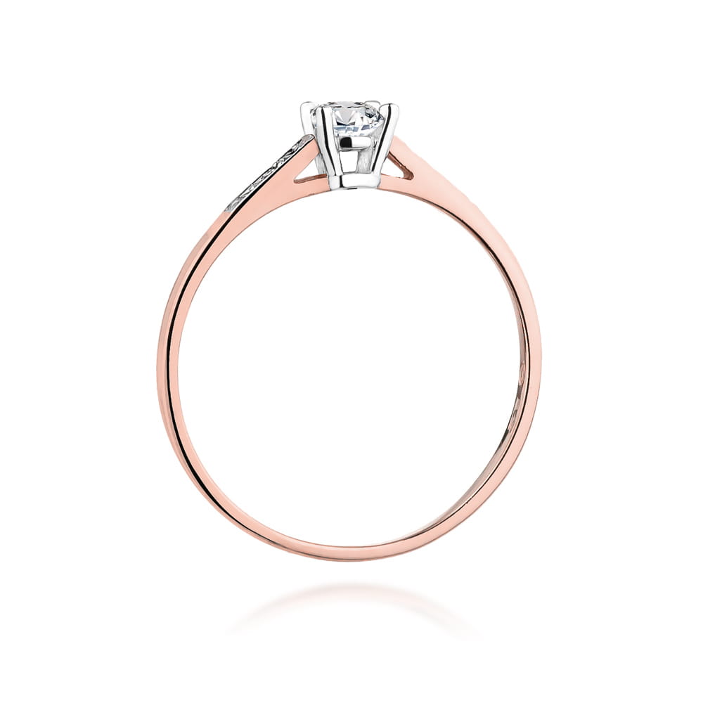 Auksinis Žiedas Su Deimantais