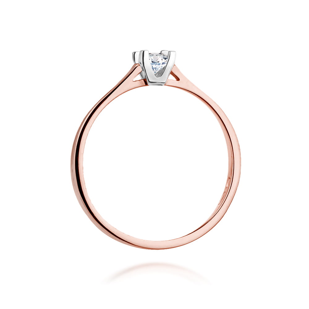 Auksinis Žiedas Su Deimantu