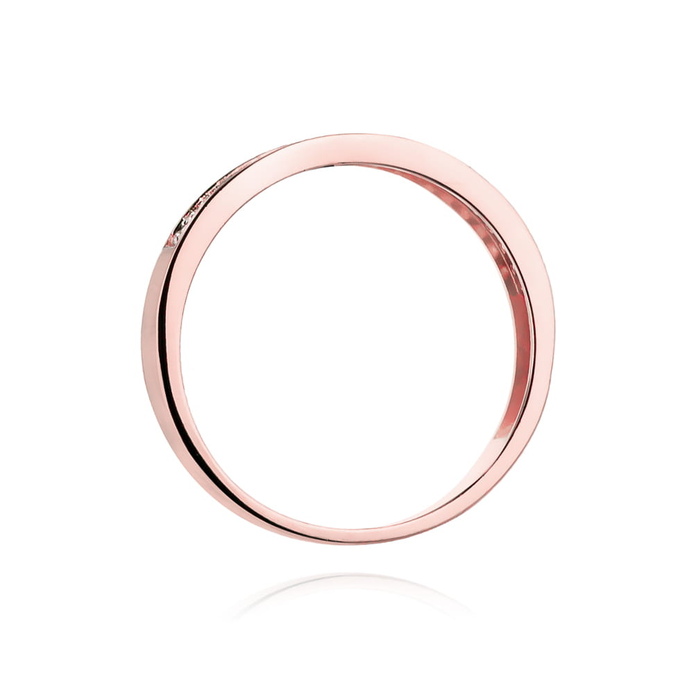 Auksinis Žiedas Su Deimantais