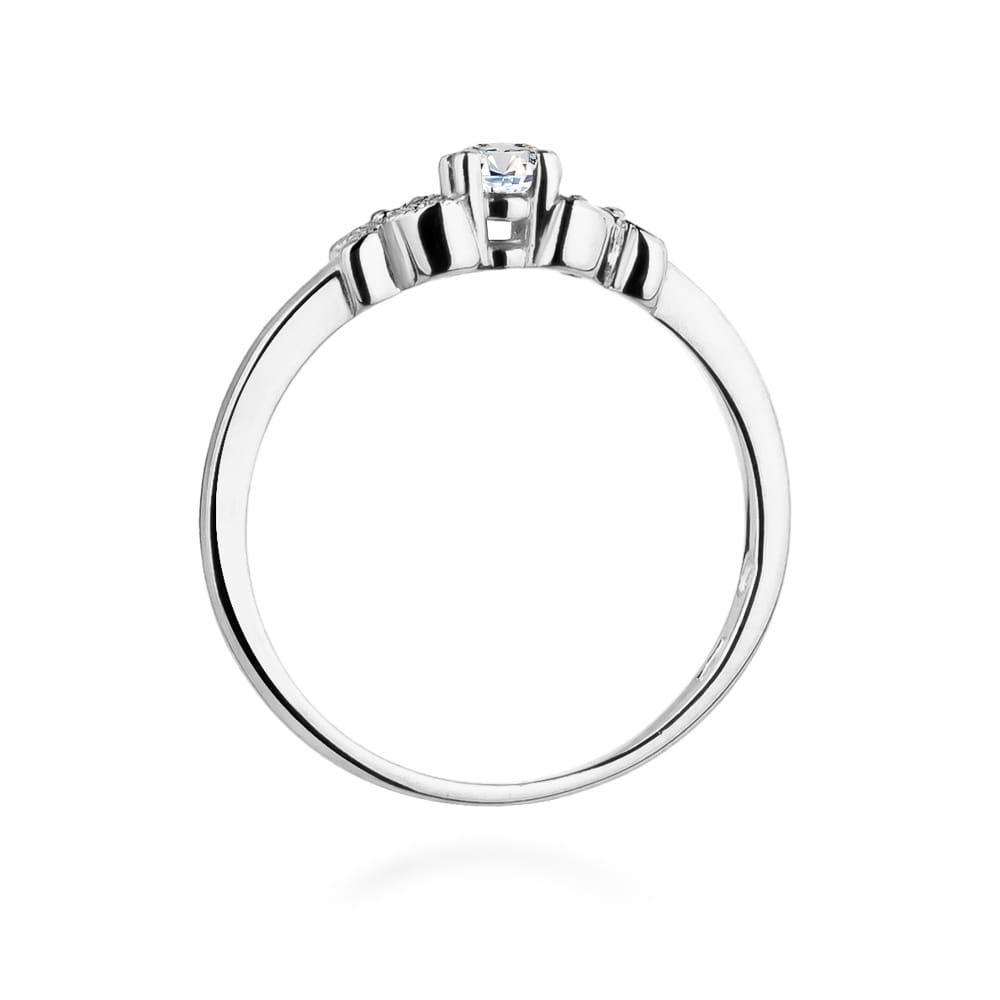 Auksinis Žiedas Su Deimantais