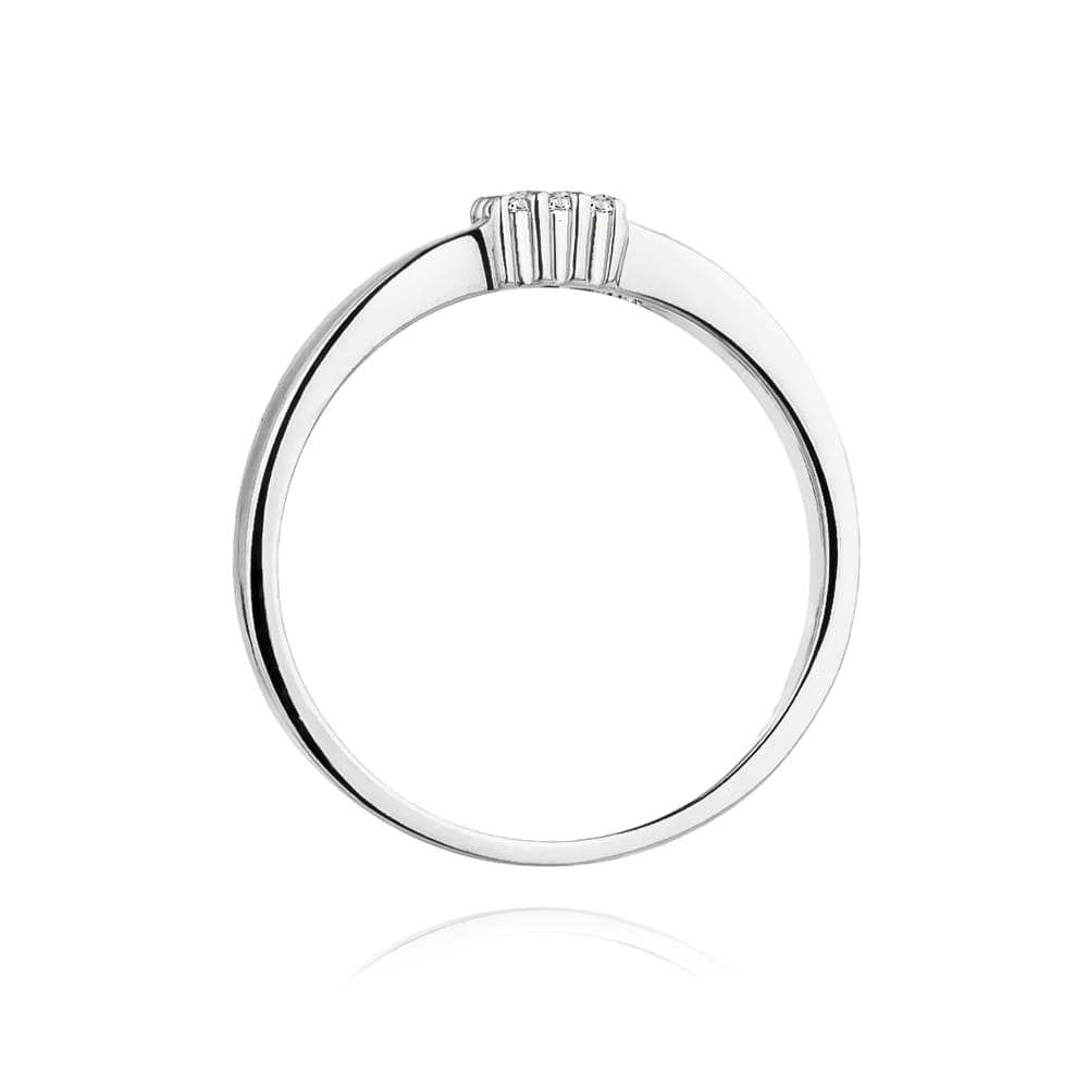 Auksinis Žiedas Su Deimantais