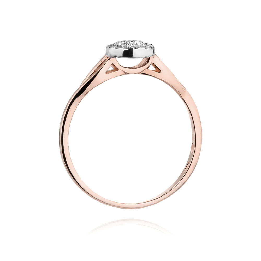 Auksinis Žiedas Su Deimantais