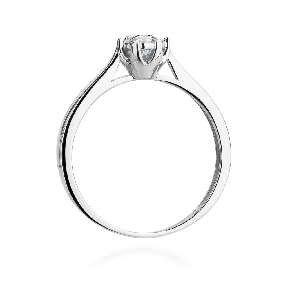 Auksinis Žiedas Su Deimantu