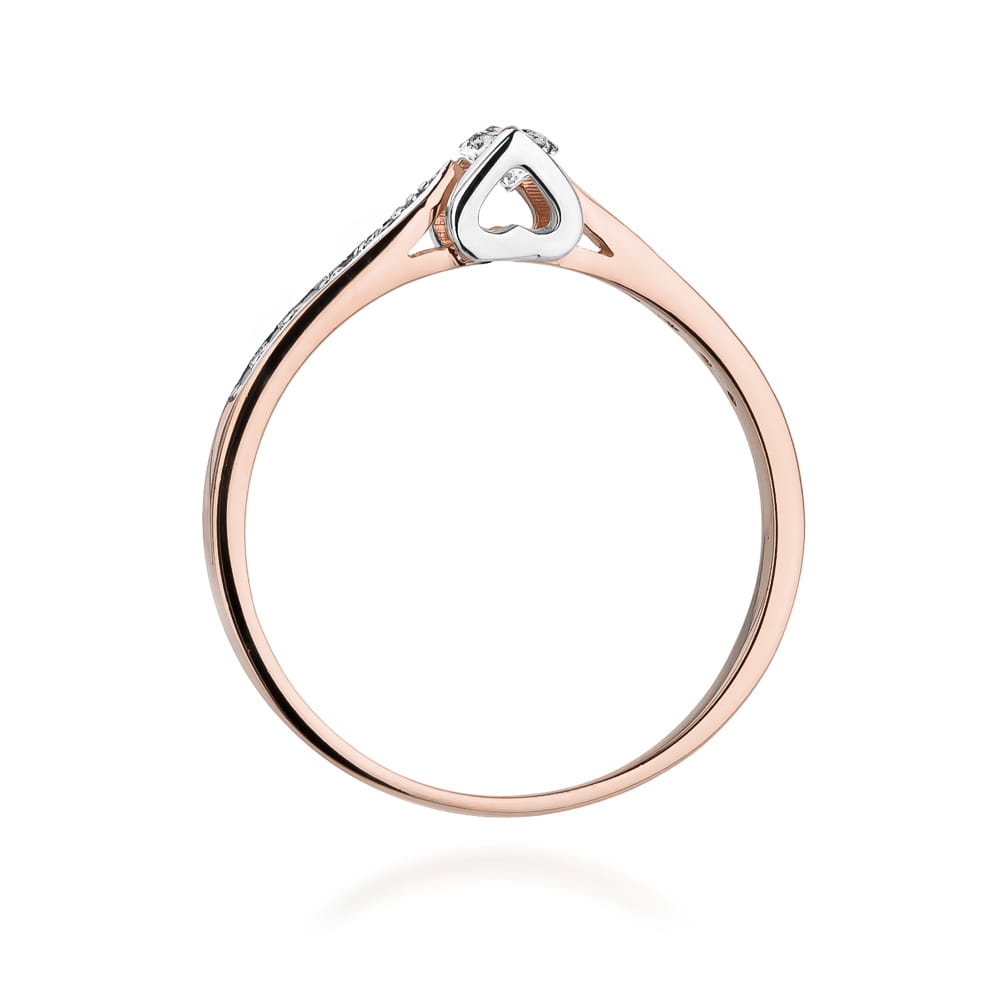 Auksinis Žiedas Su Deimantais