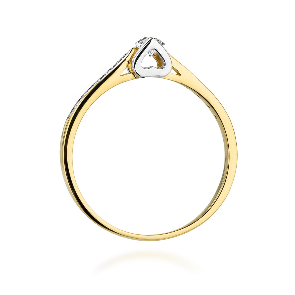 Auksinis Žiedas Su Deimantais