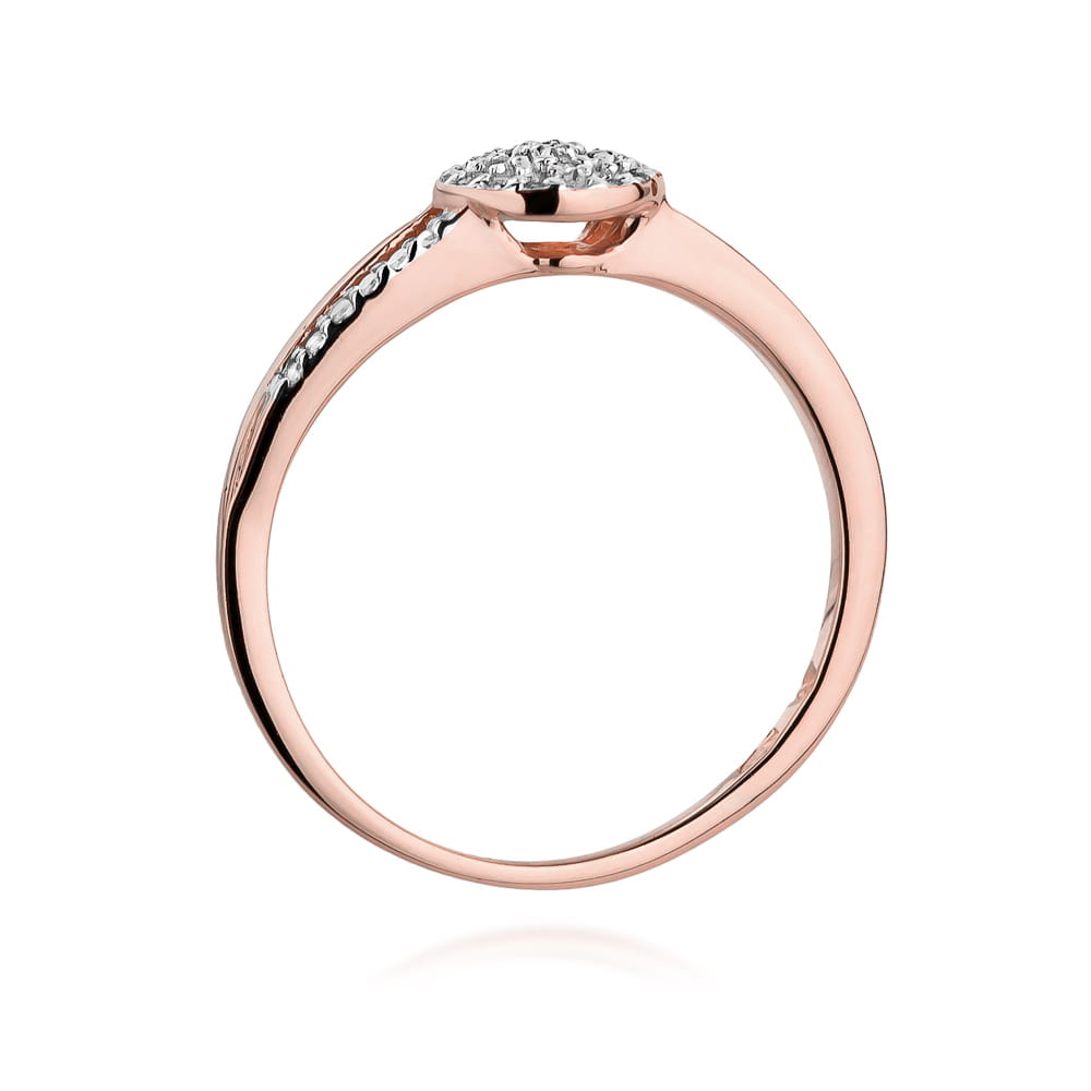 Auksinis Žiedas Su Deimantais