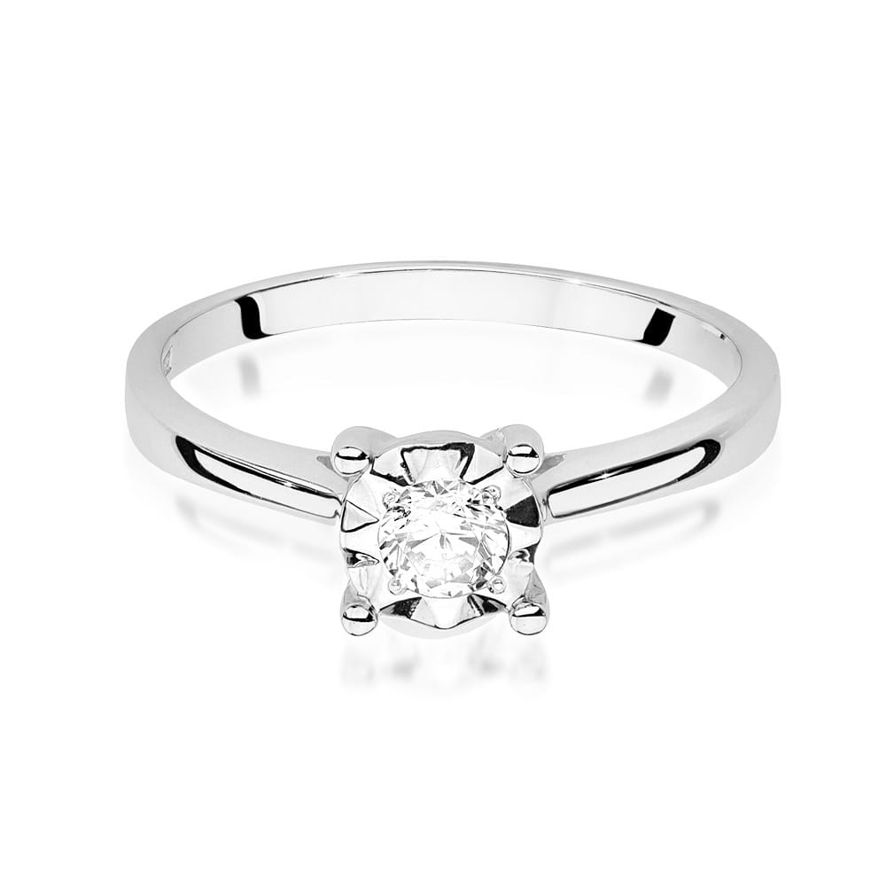 Auksinis Žiedas Su Deimantu