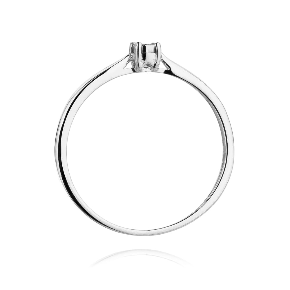 Auksinis Žiedas Su Deimantu