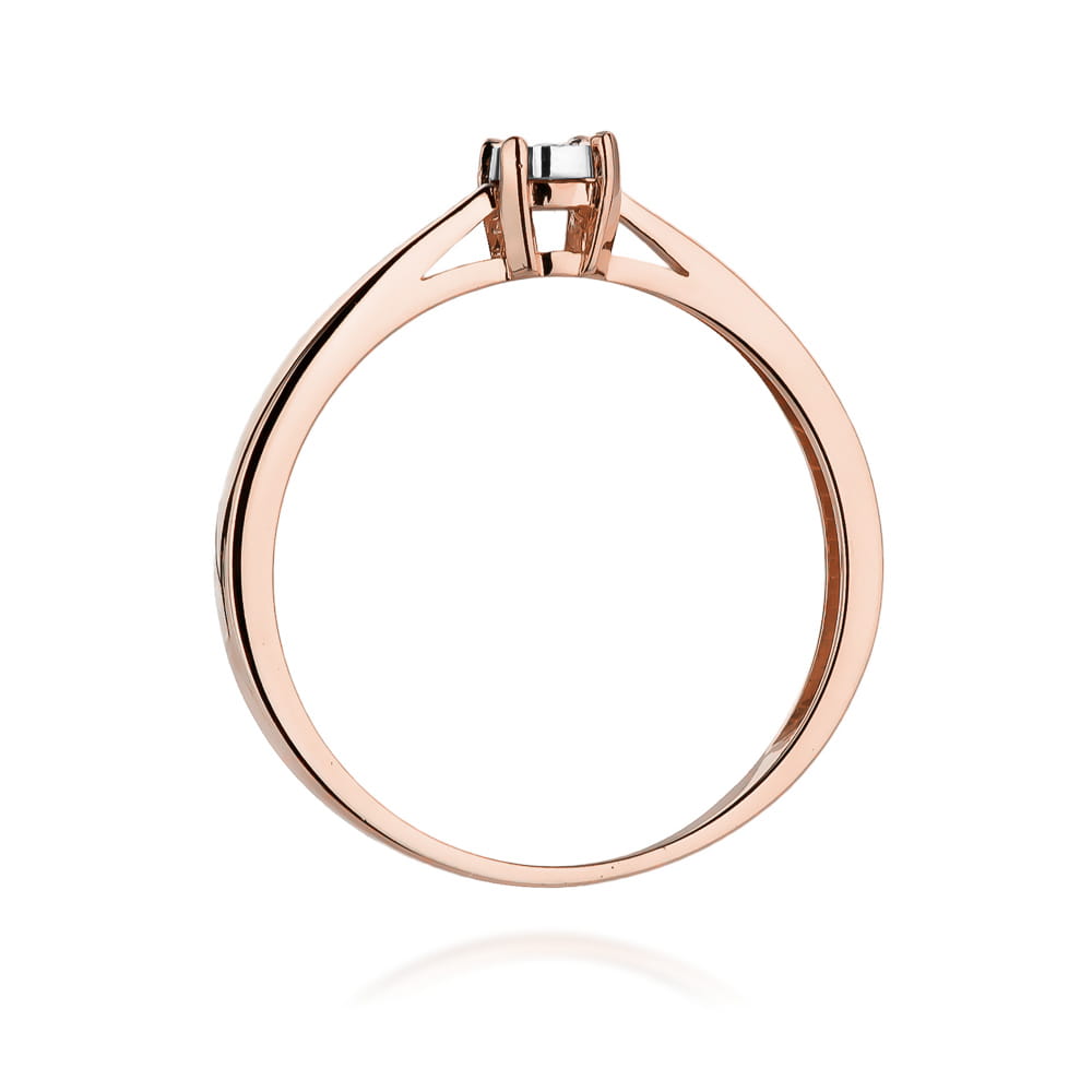 Auksinis Žiedas Su Deimantu