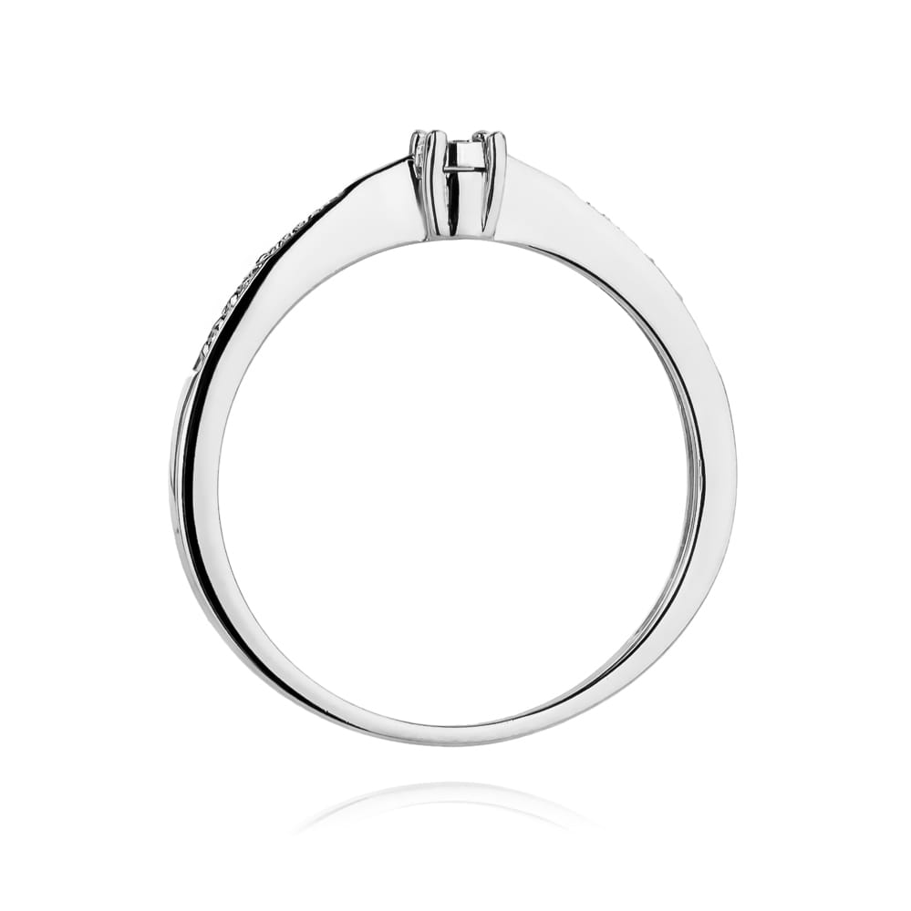 Auksinis Žiedas Su Deimantais