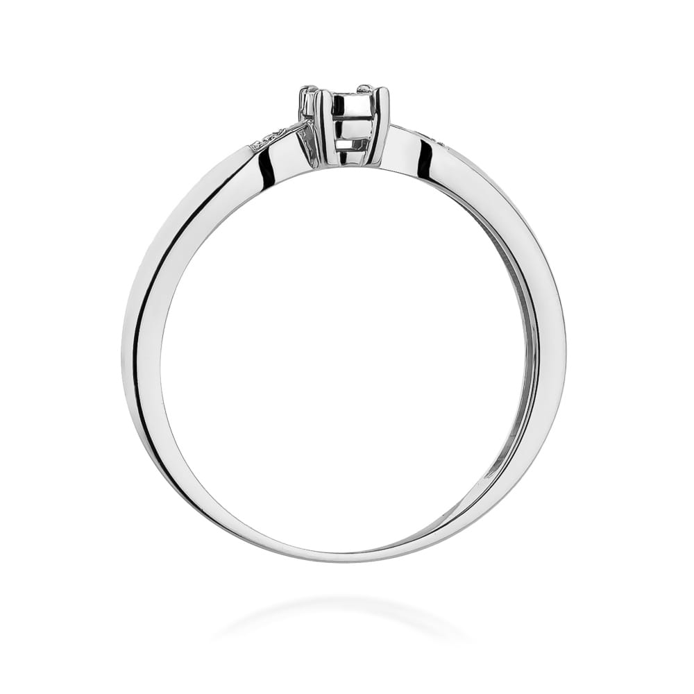 Auksinis Žiedas Su Deimantais