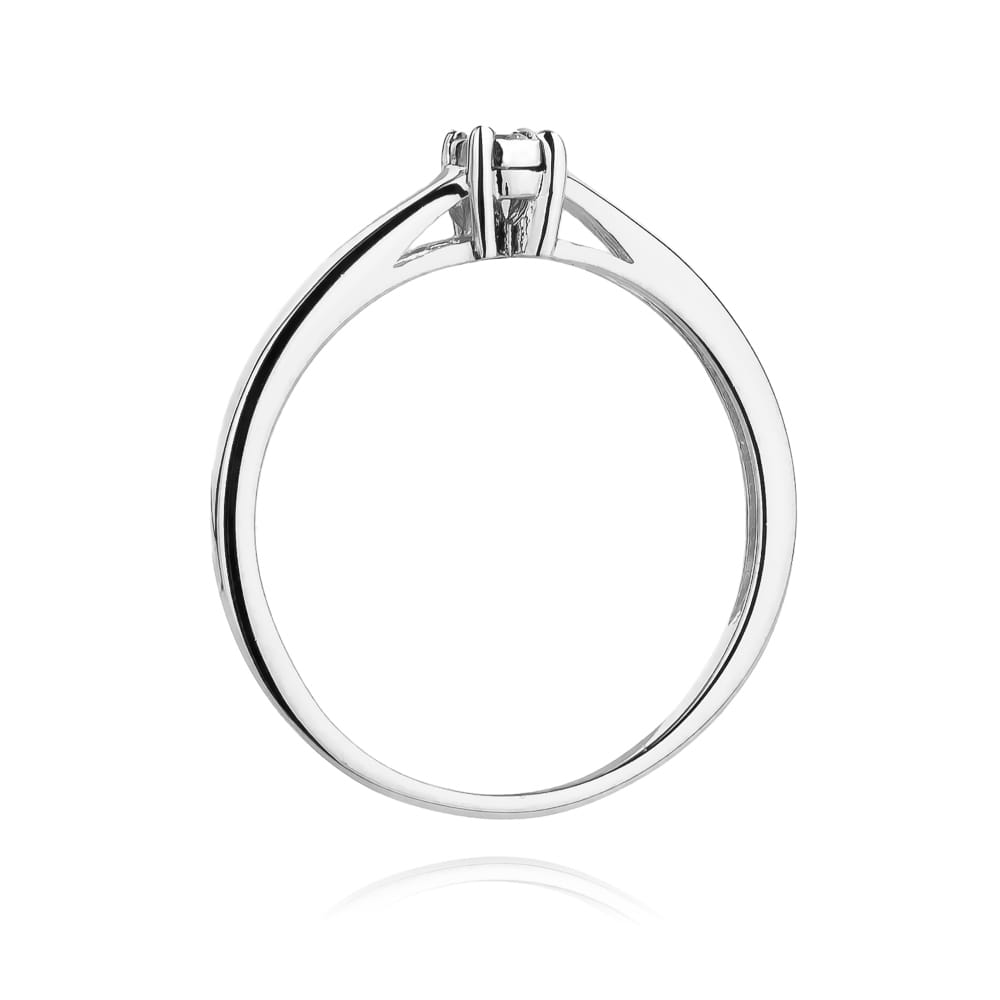 Auksinis Žiedas Su Deimantais