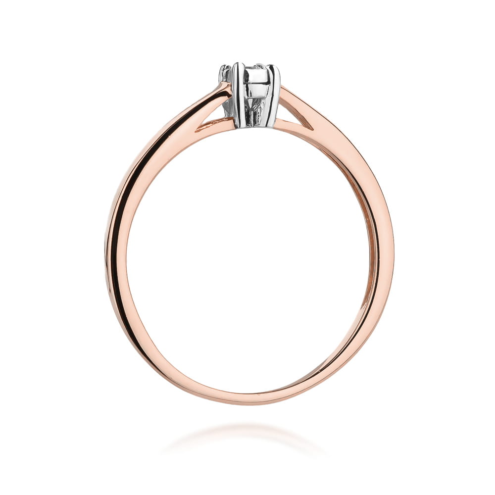 Auksinis Žiedas Su Deimantais