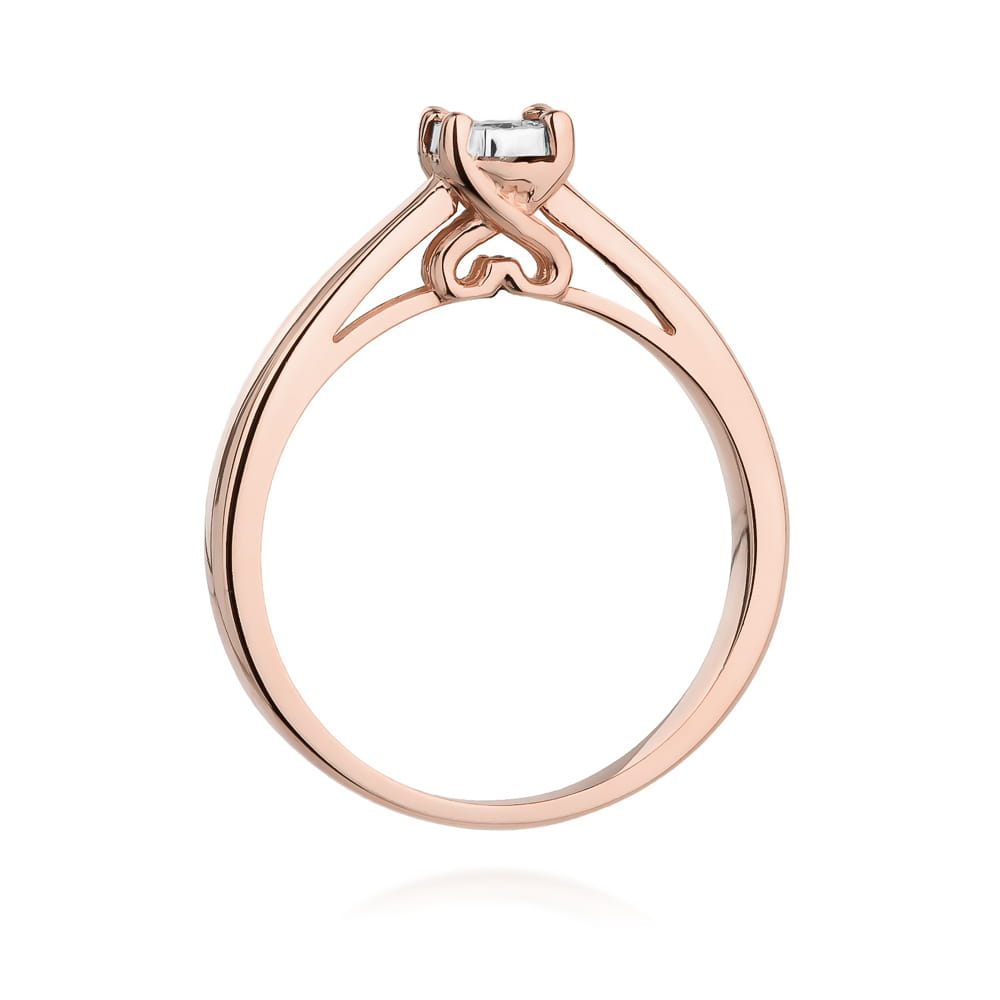 Auksinis Žiedas Su Deimantu