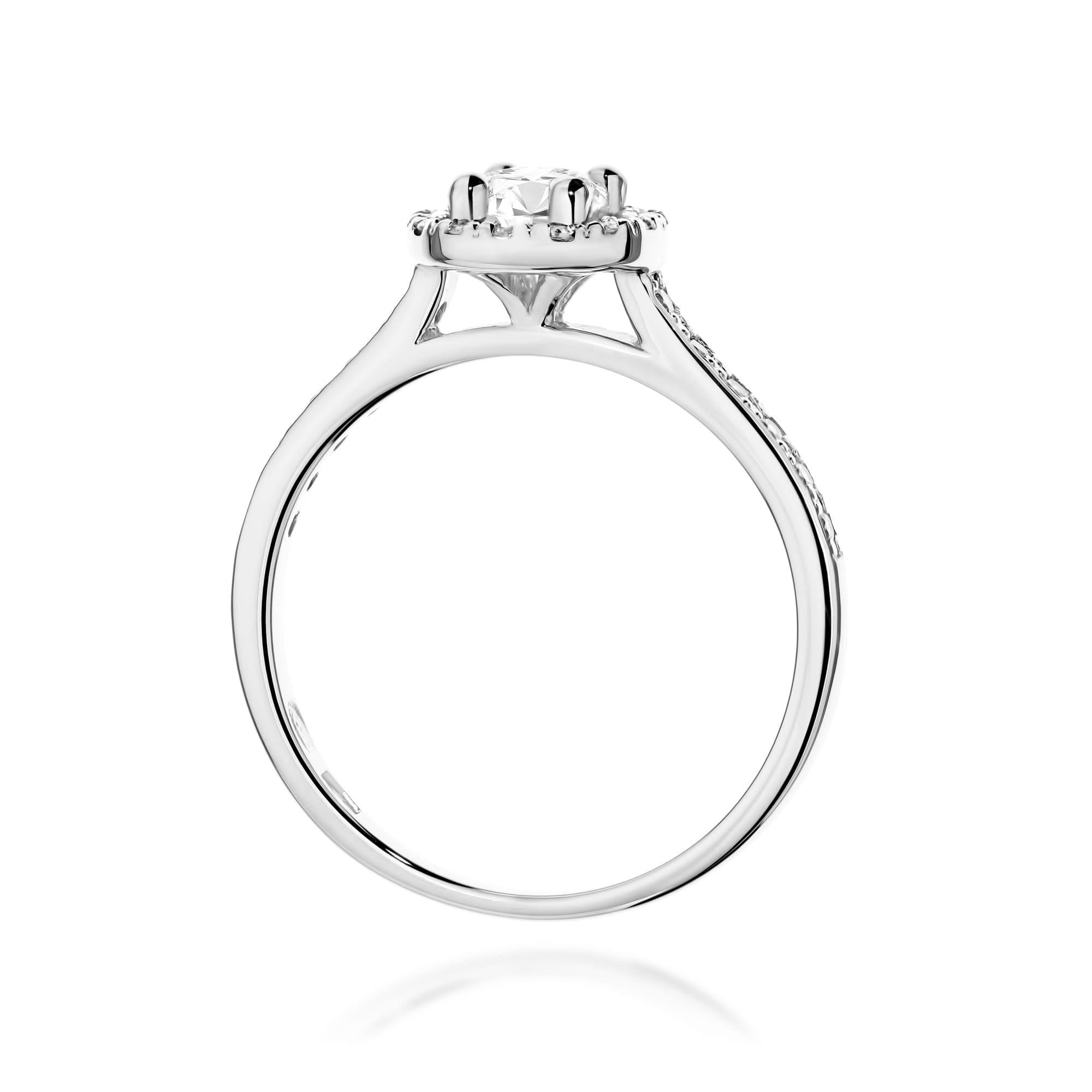 Auksinis Žiedas Su Deimantais