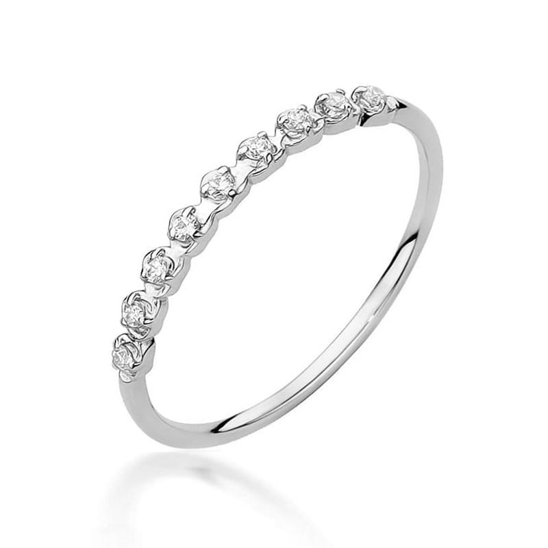 Auksinis Žiedas Su Deimantais