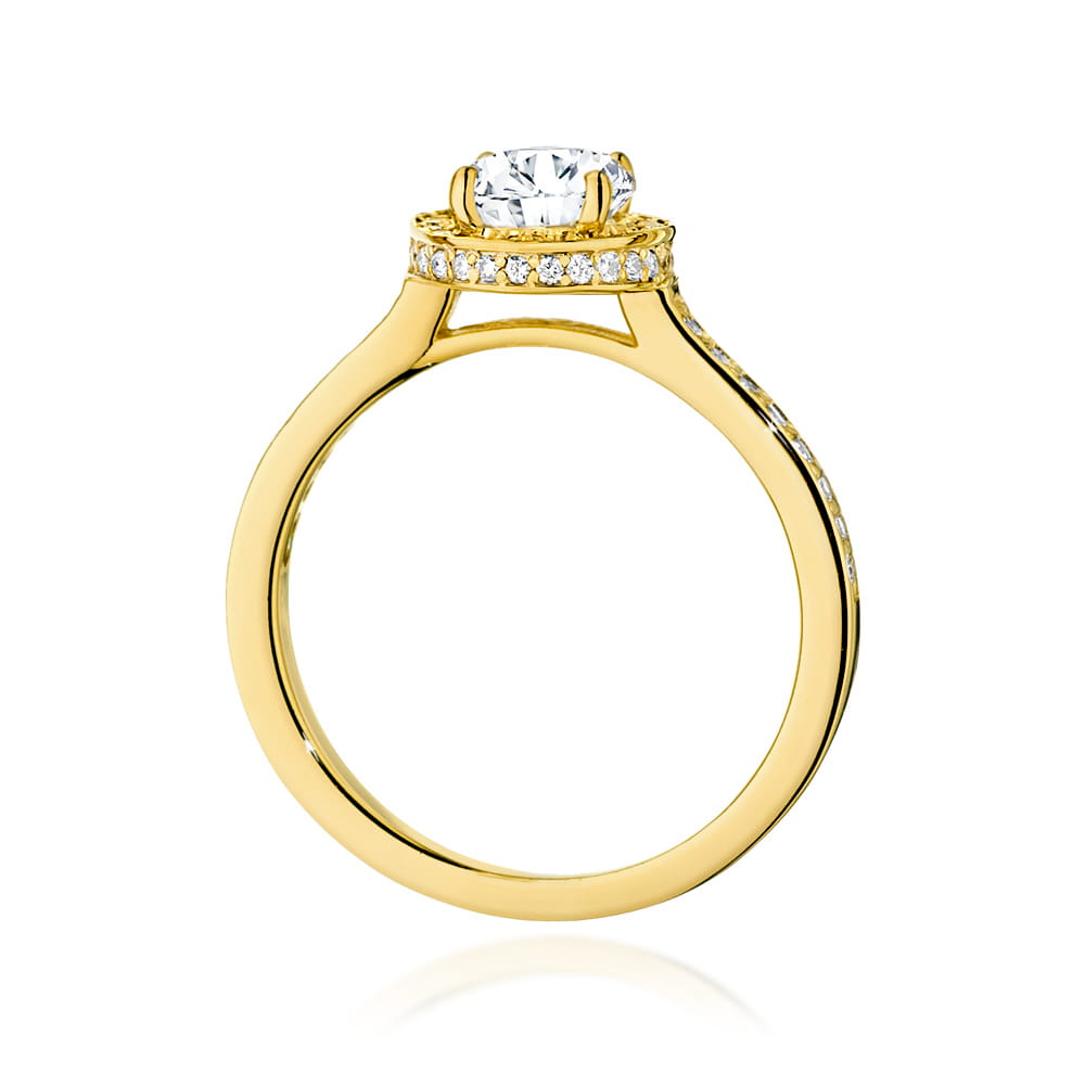 Gold Ring With Diamonds