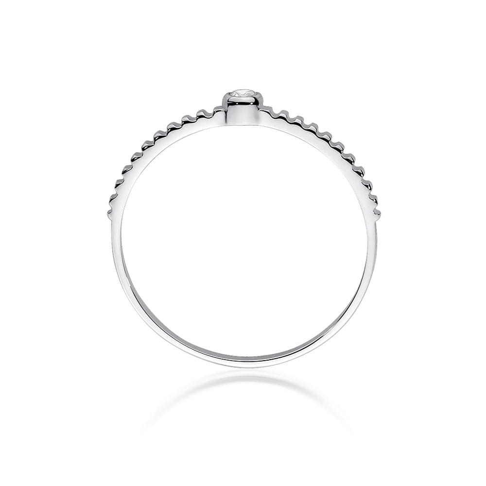 Auksinis Žiedas Su Deimantu