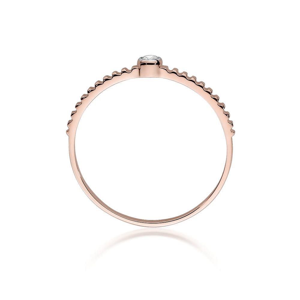 Auksinis Žiedas Su Deimantu