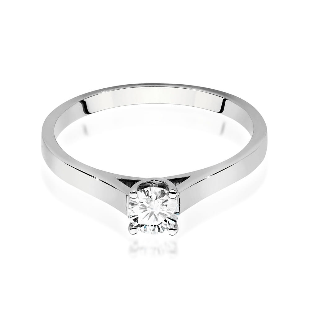 Auksinis Žiedas Su Deimantu