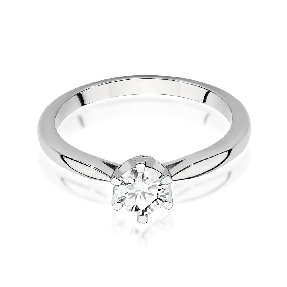 Auksinis Žiedas Su Deimantais