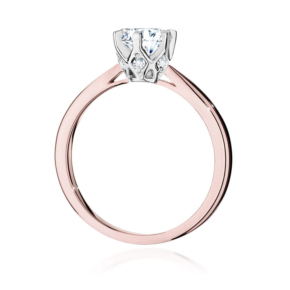 Auksinis Žiedas Su Deimantais